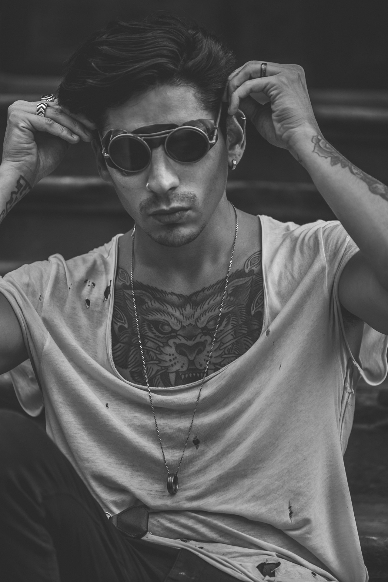 steampunk - tattoos - menswear