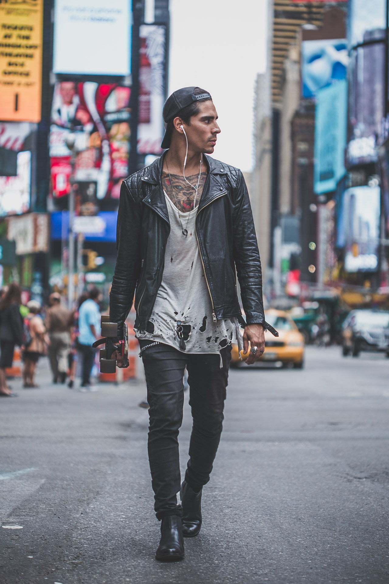 times square - new york city - skate - tattoo