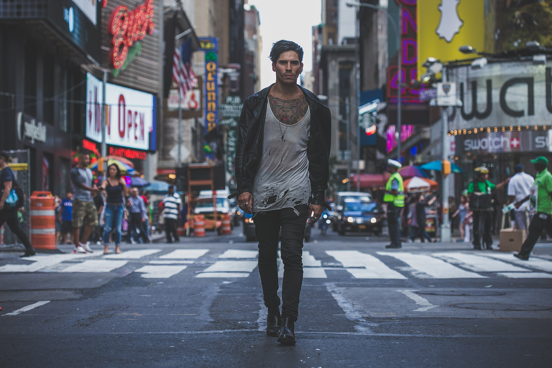 times square - new york city - skate - tattoo
