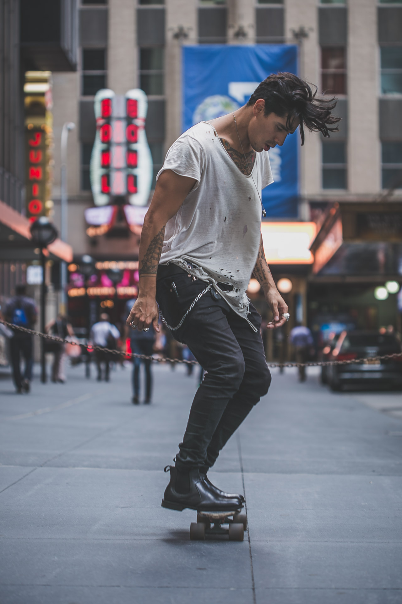 times square - new york city - skate - tattoo