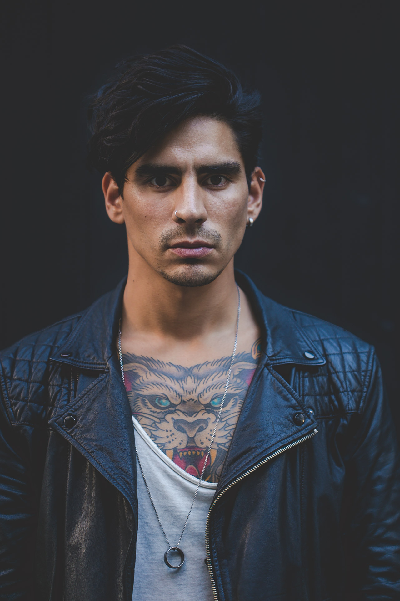 leather - tattoos - menswear