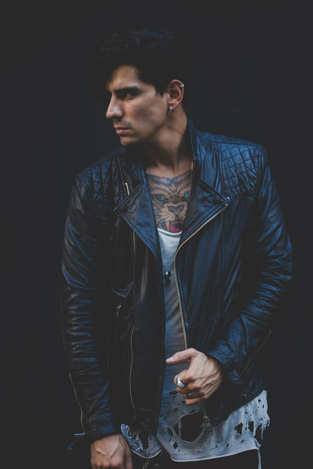 leather - tattoos - menswear