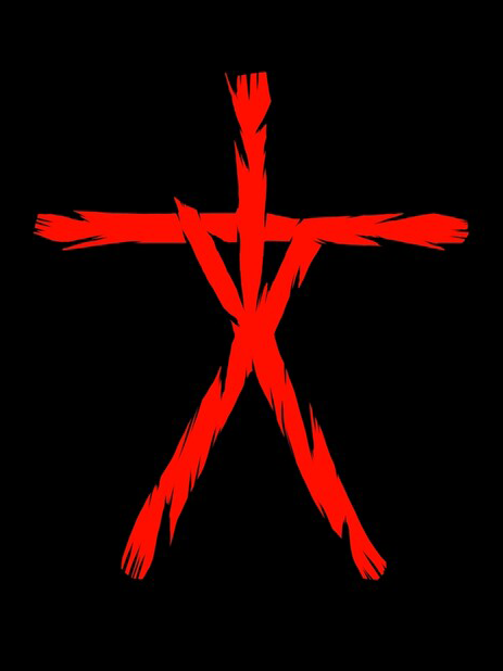 The logo for "The Blair Witch Project" in red.