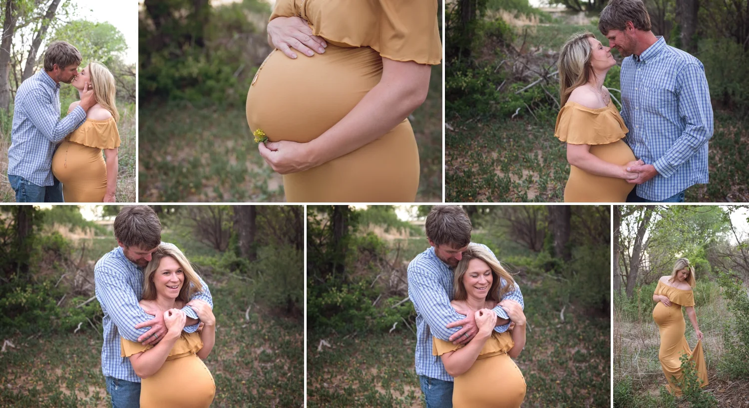 mustard dress maternity session garden city kansas 2.jpg