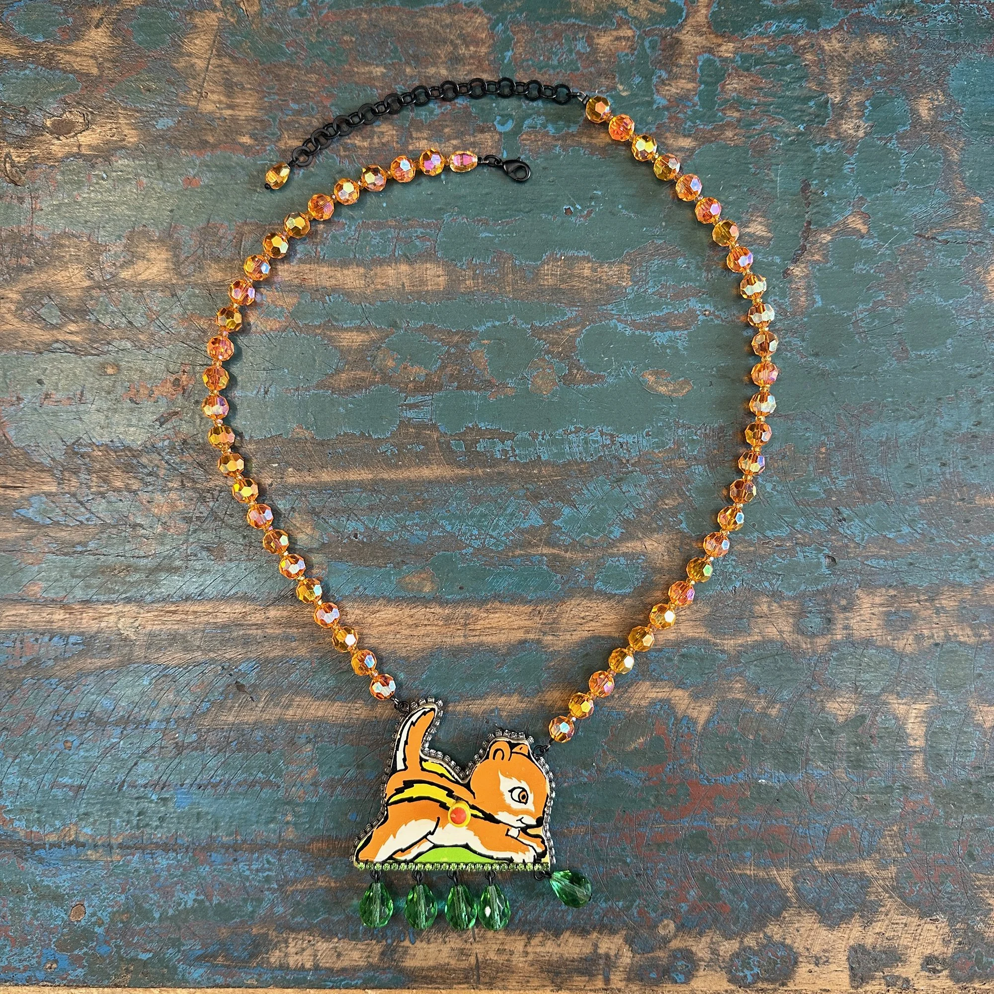 Chipmunk Puzzle Necklace
