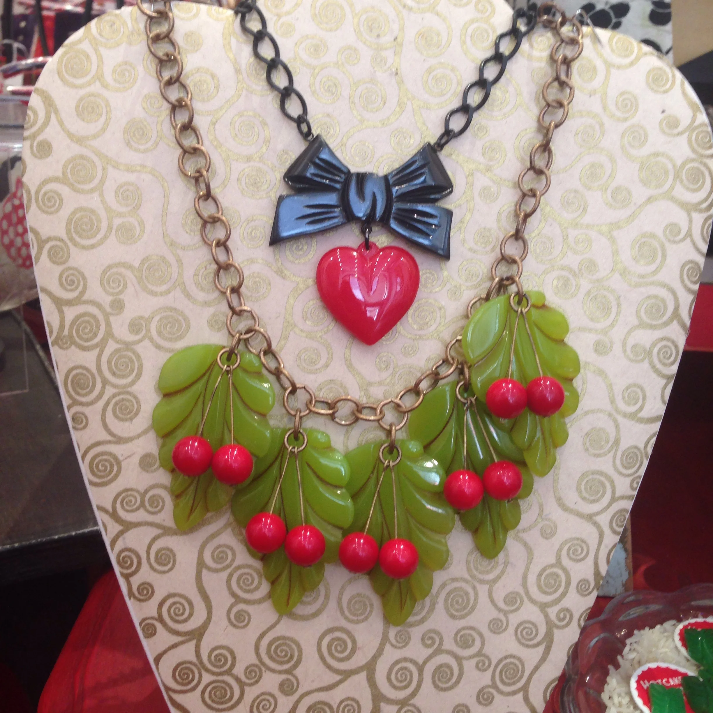 Love the cherries with the leaves! 