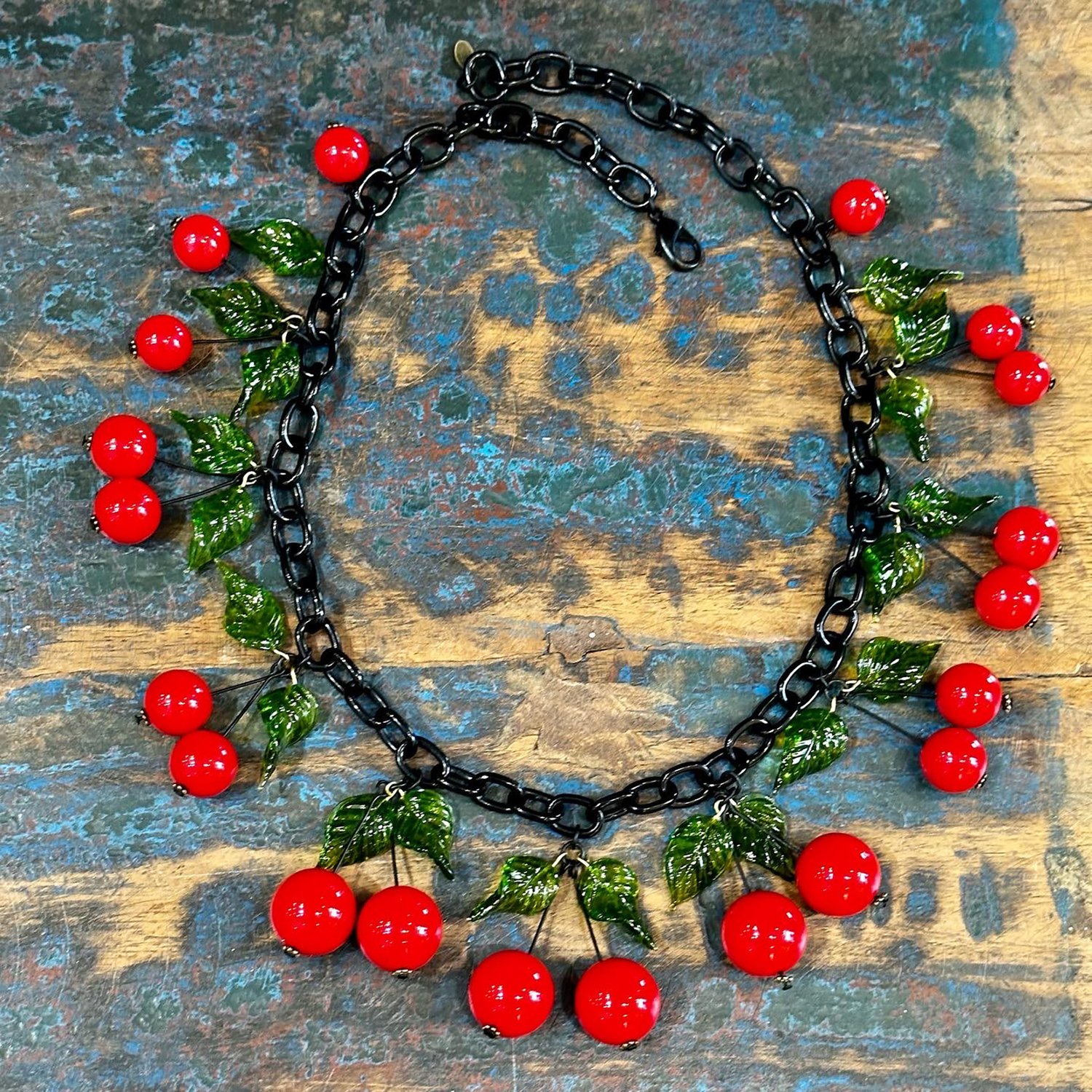 Bright Red Cherry Necklace — Favor & Hotcakes Design