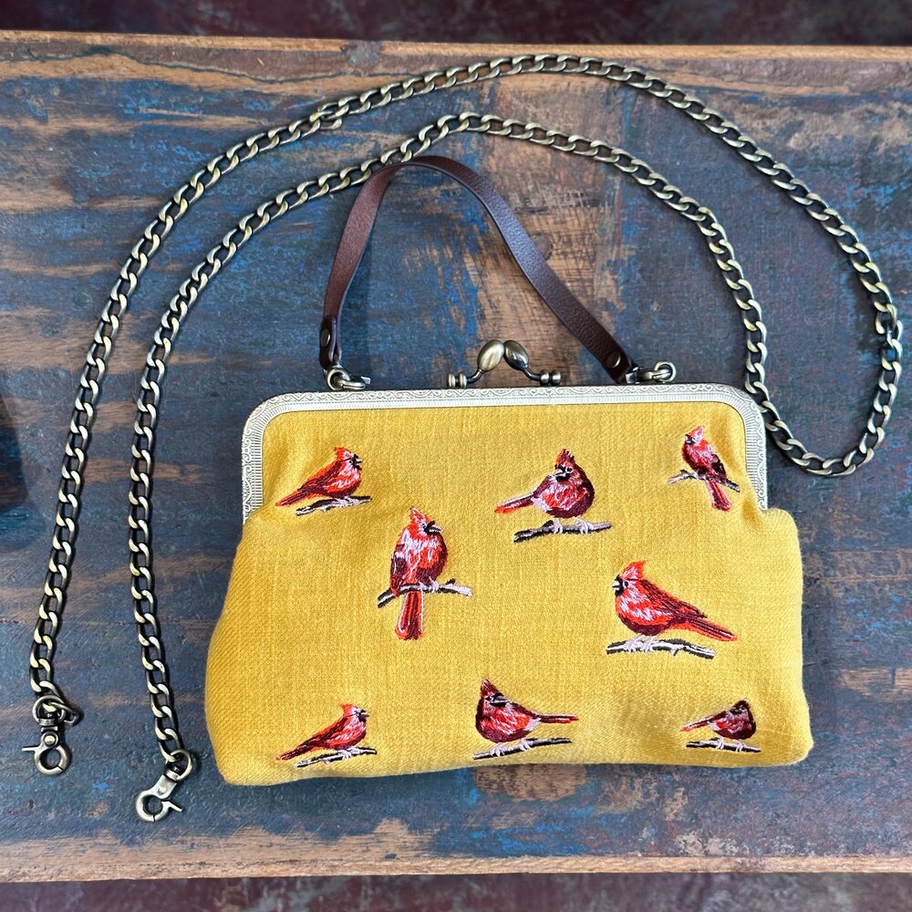 Yellow Cardinal Bag — Favor & Hotcakes Design