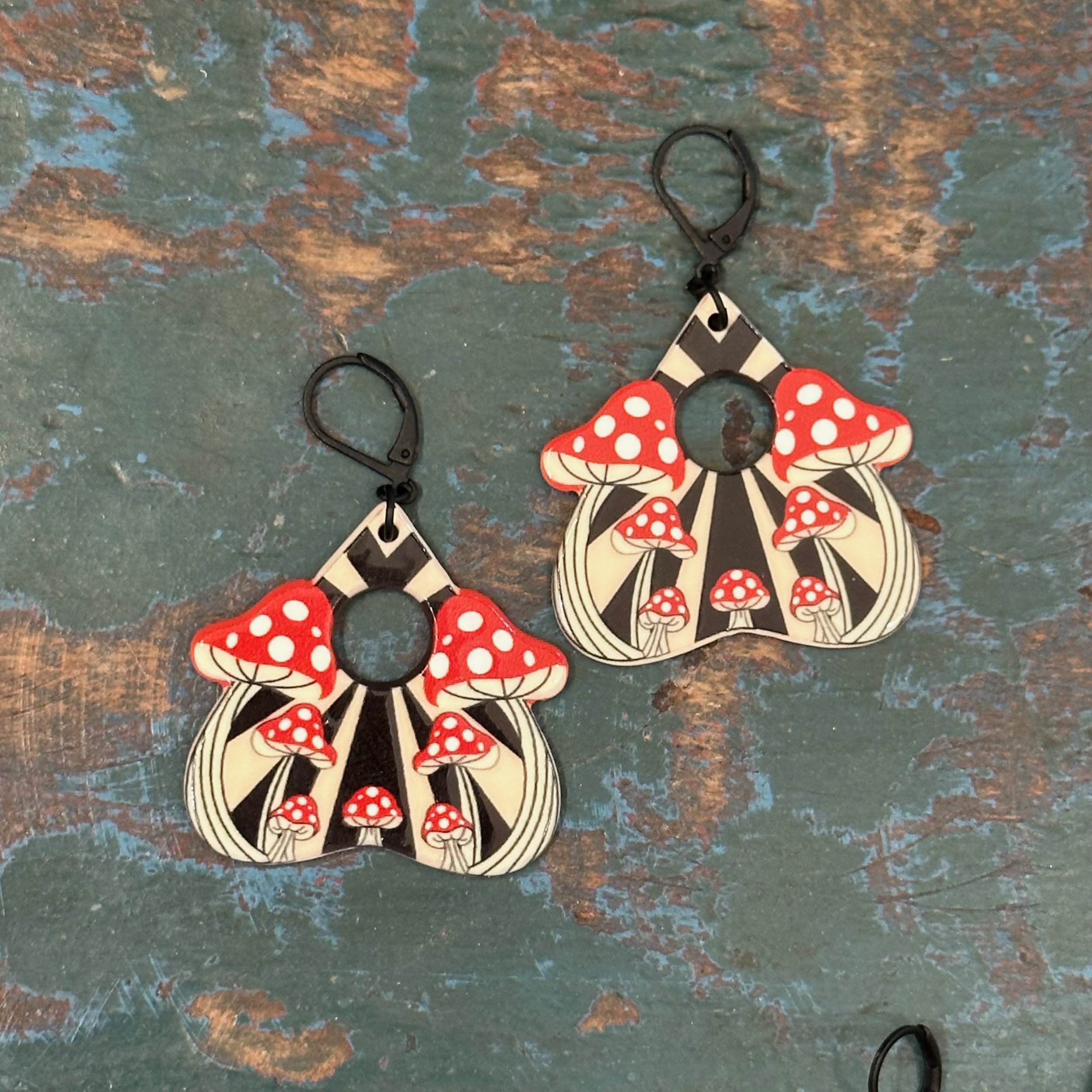 Mushroom Planchette Earrings