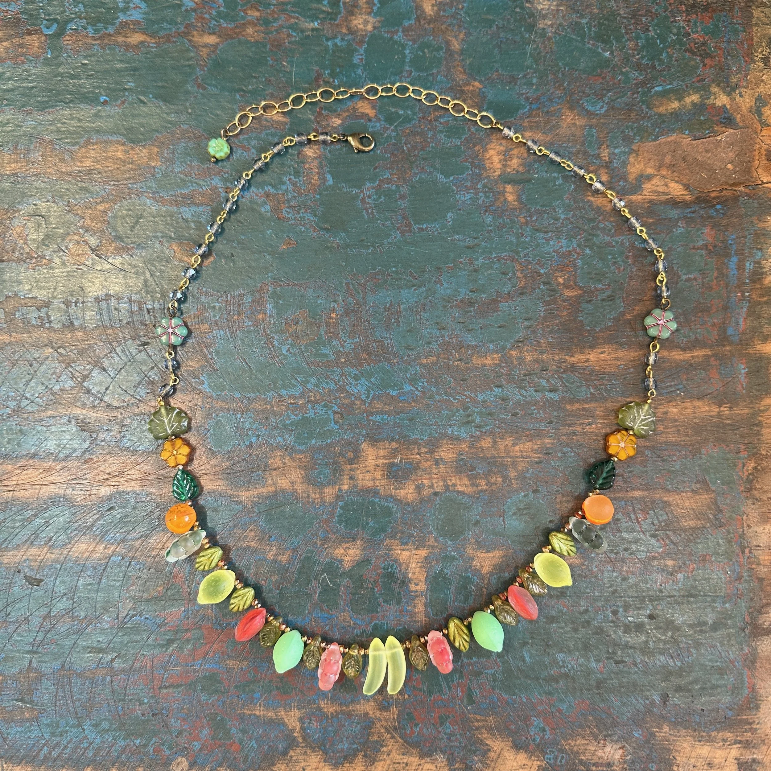 Glass Fruit Necklace