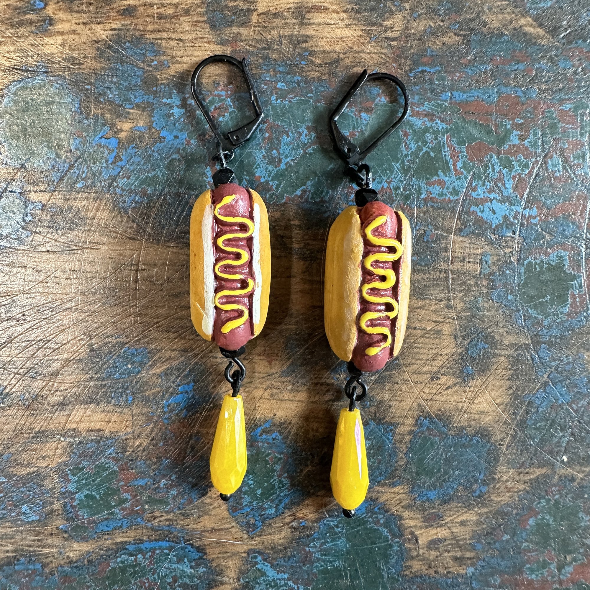 Hot Dog Earrings