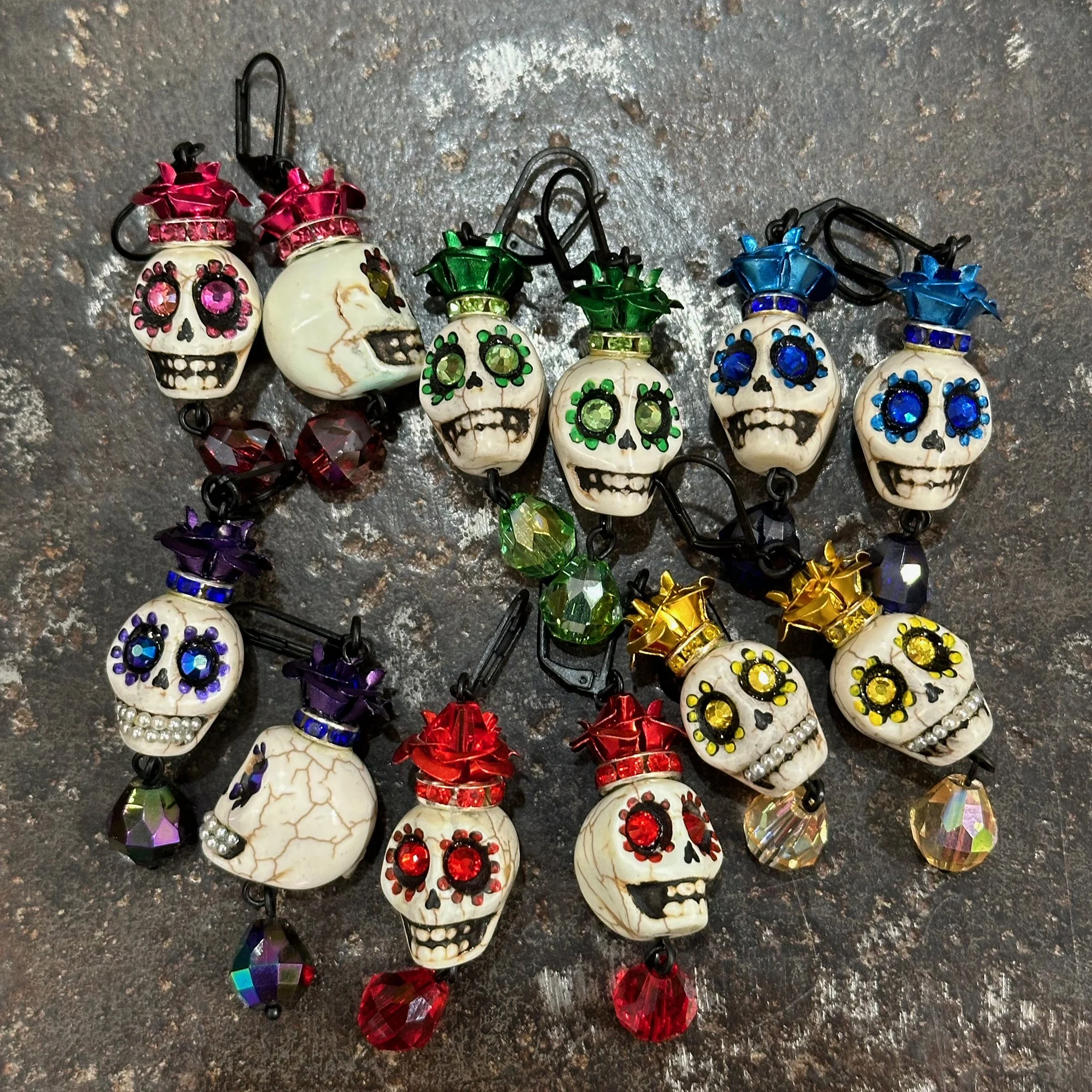 Bigger Sugar Skull Earrings