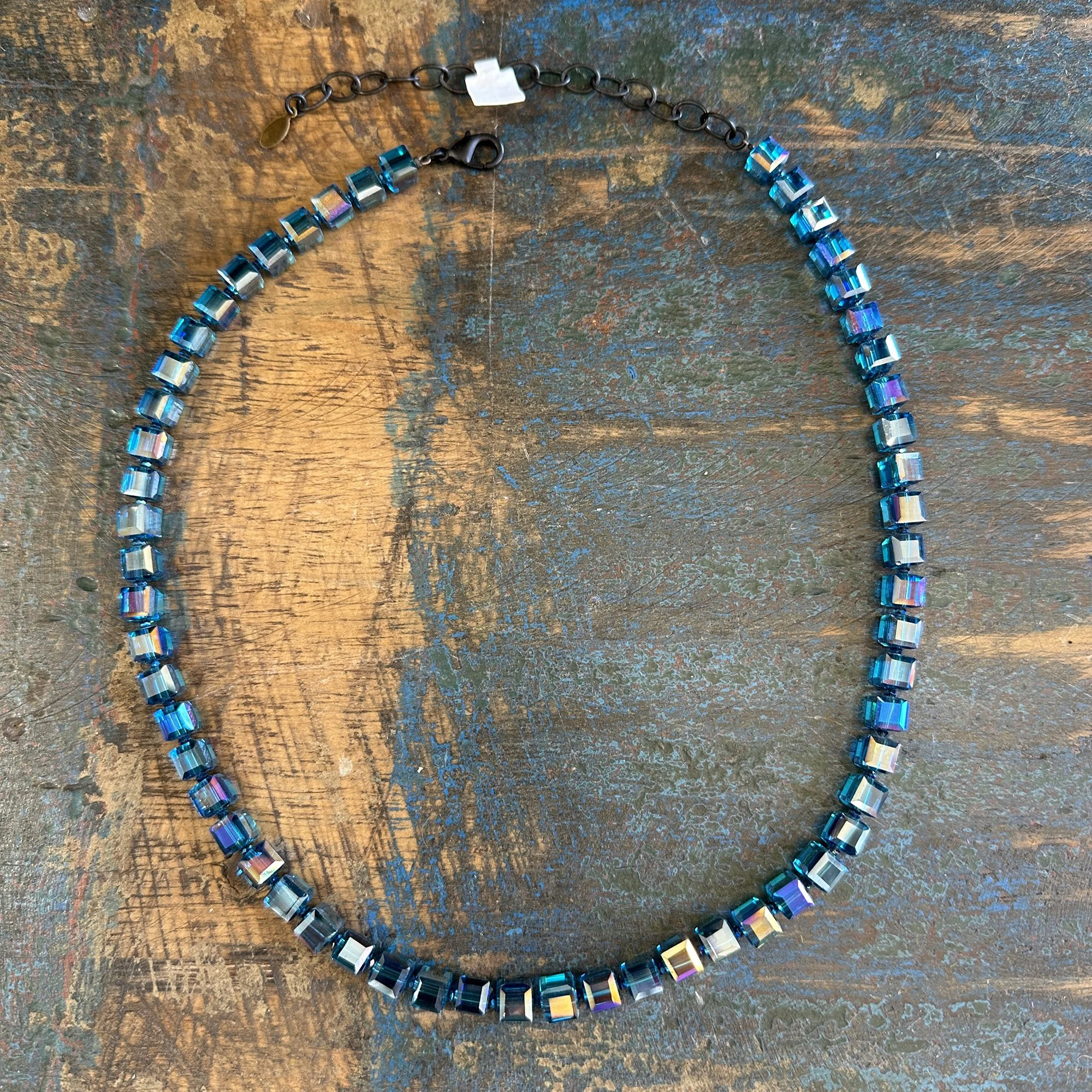Capri Blue Crystal Necklace