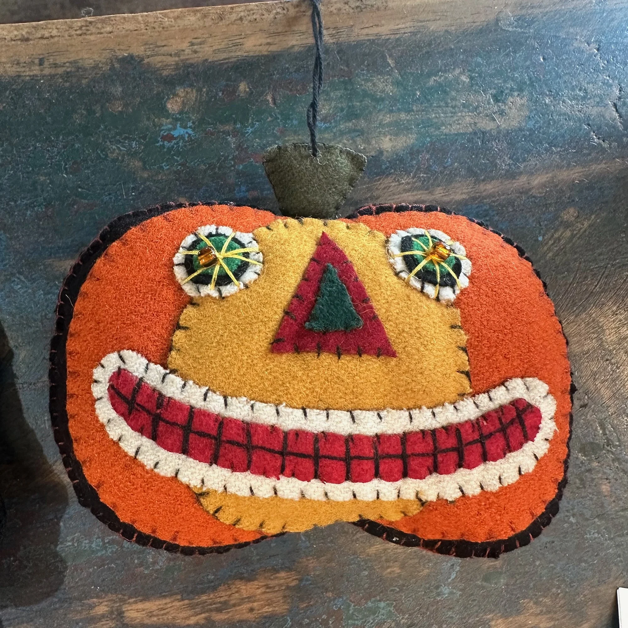 Jack O'Lantern Felt Ornament