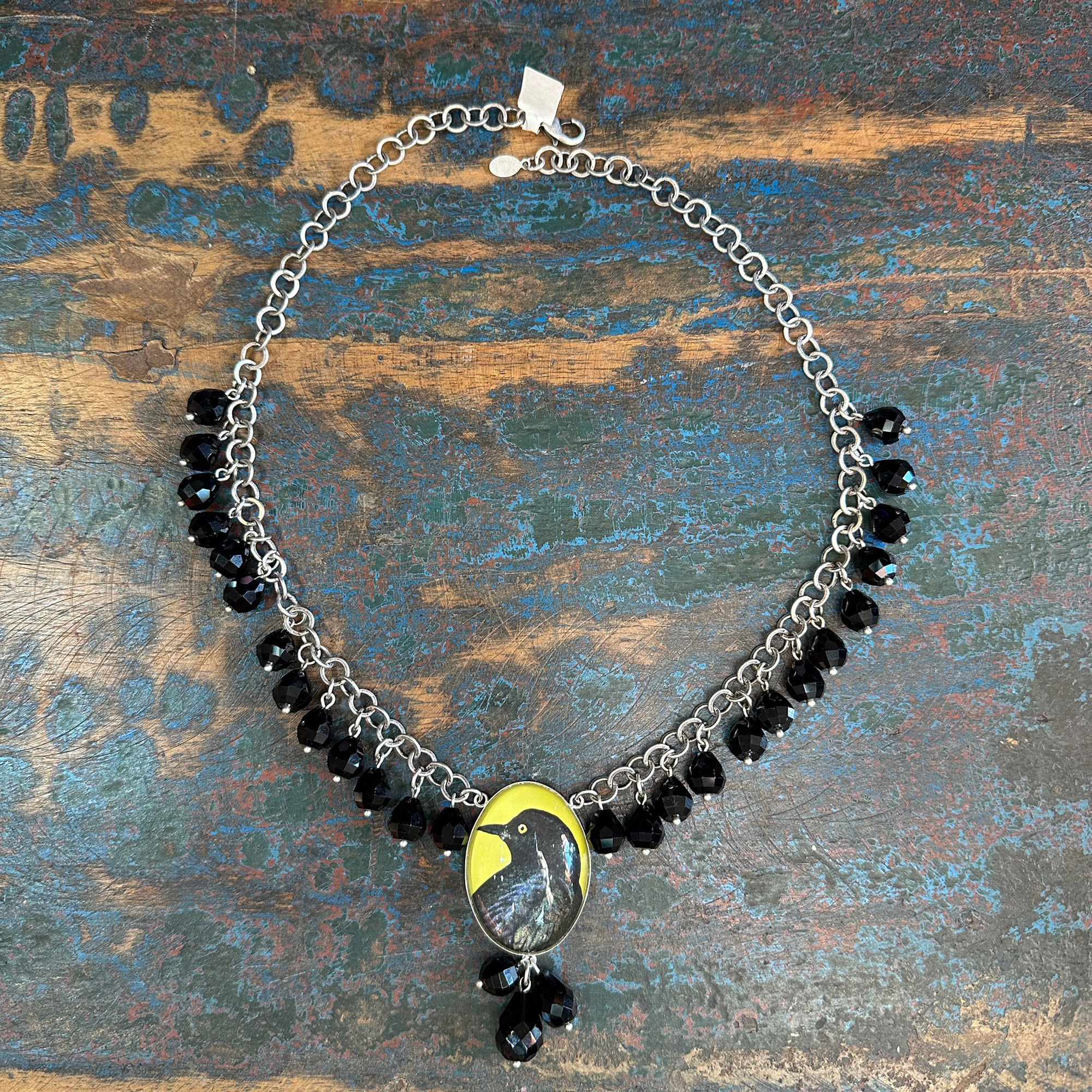 Raven Crystal Necklace