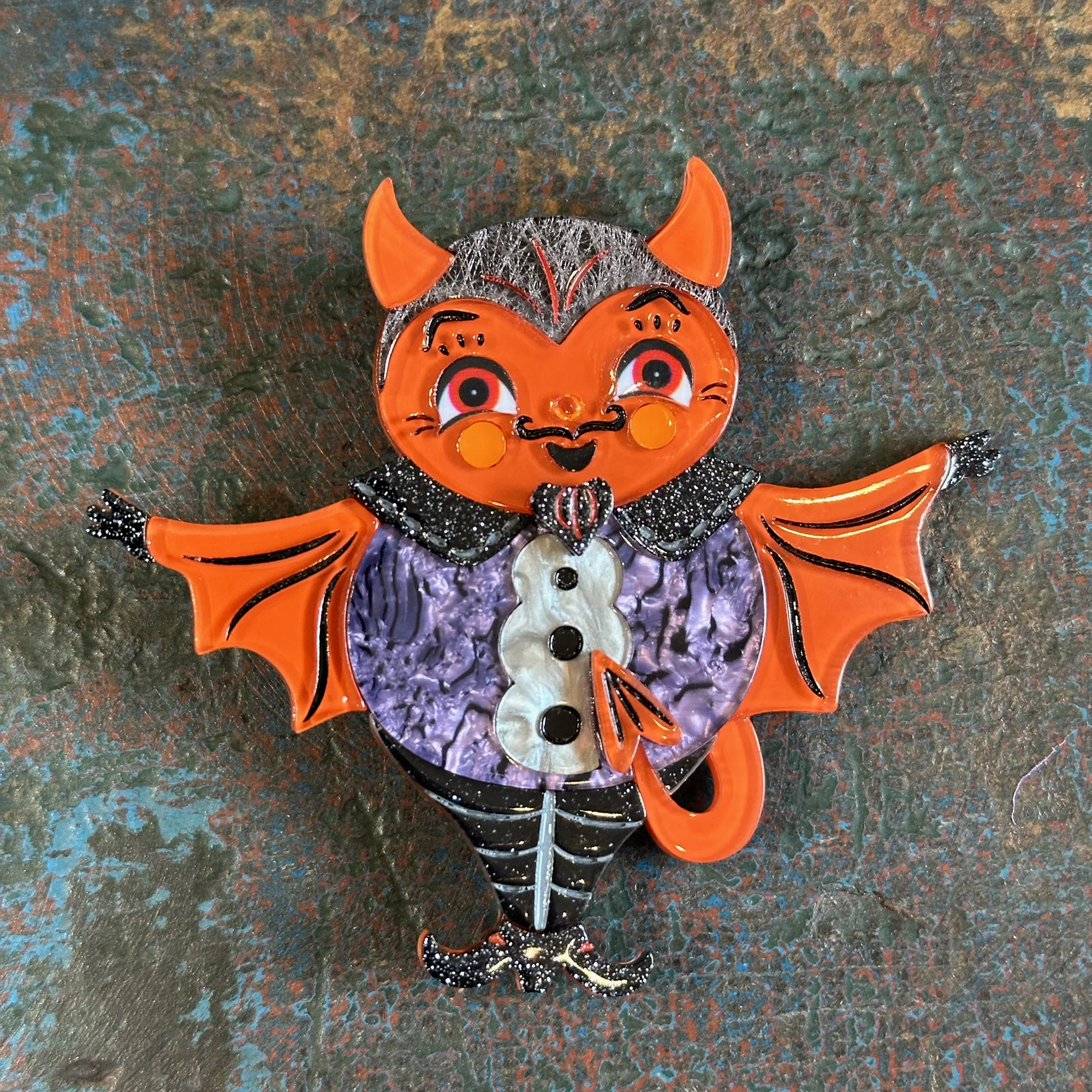 Cute Vampire Bat Brooch