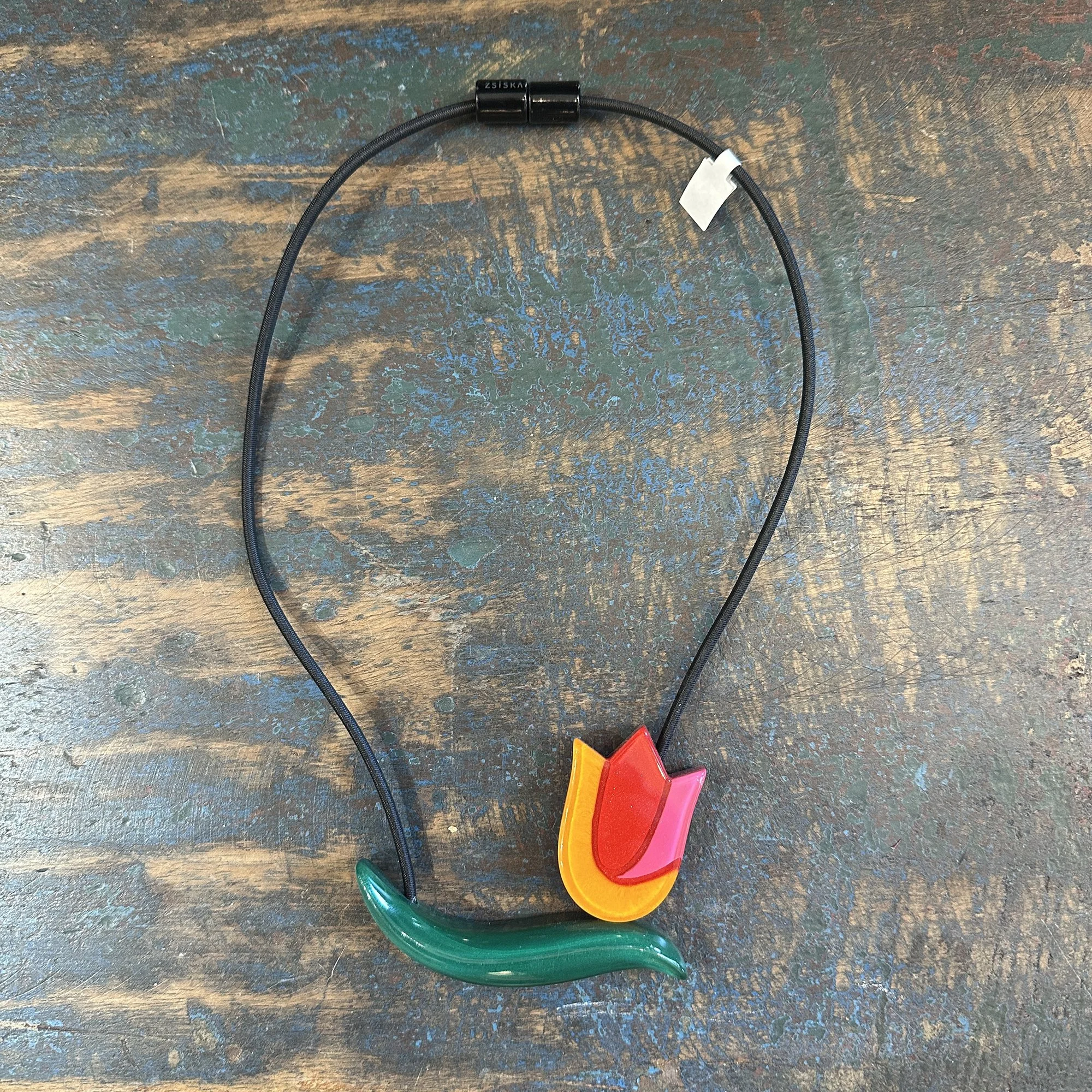 Tulip Resin Necklace