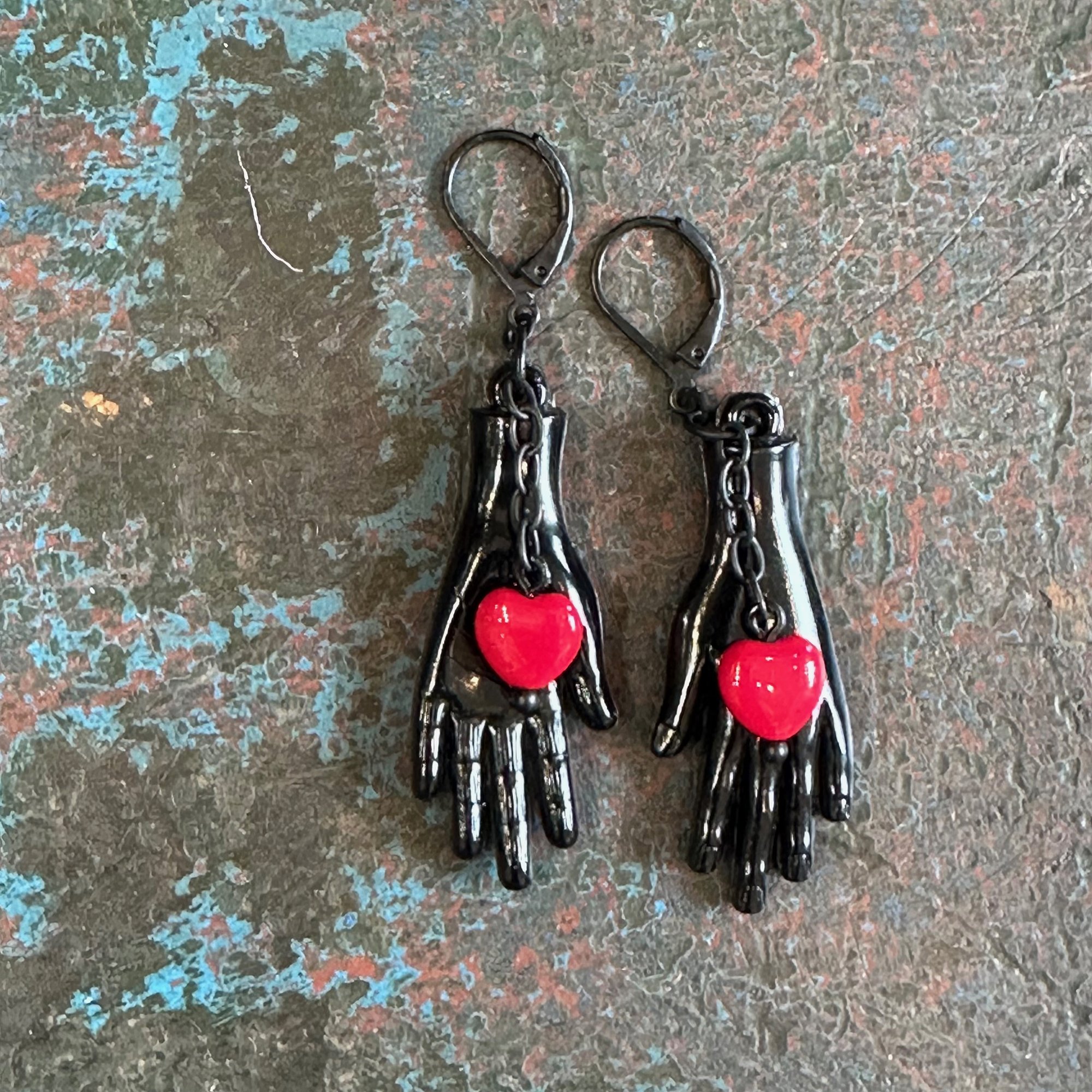Black Hand Earrings