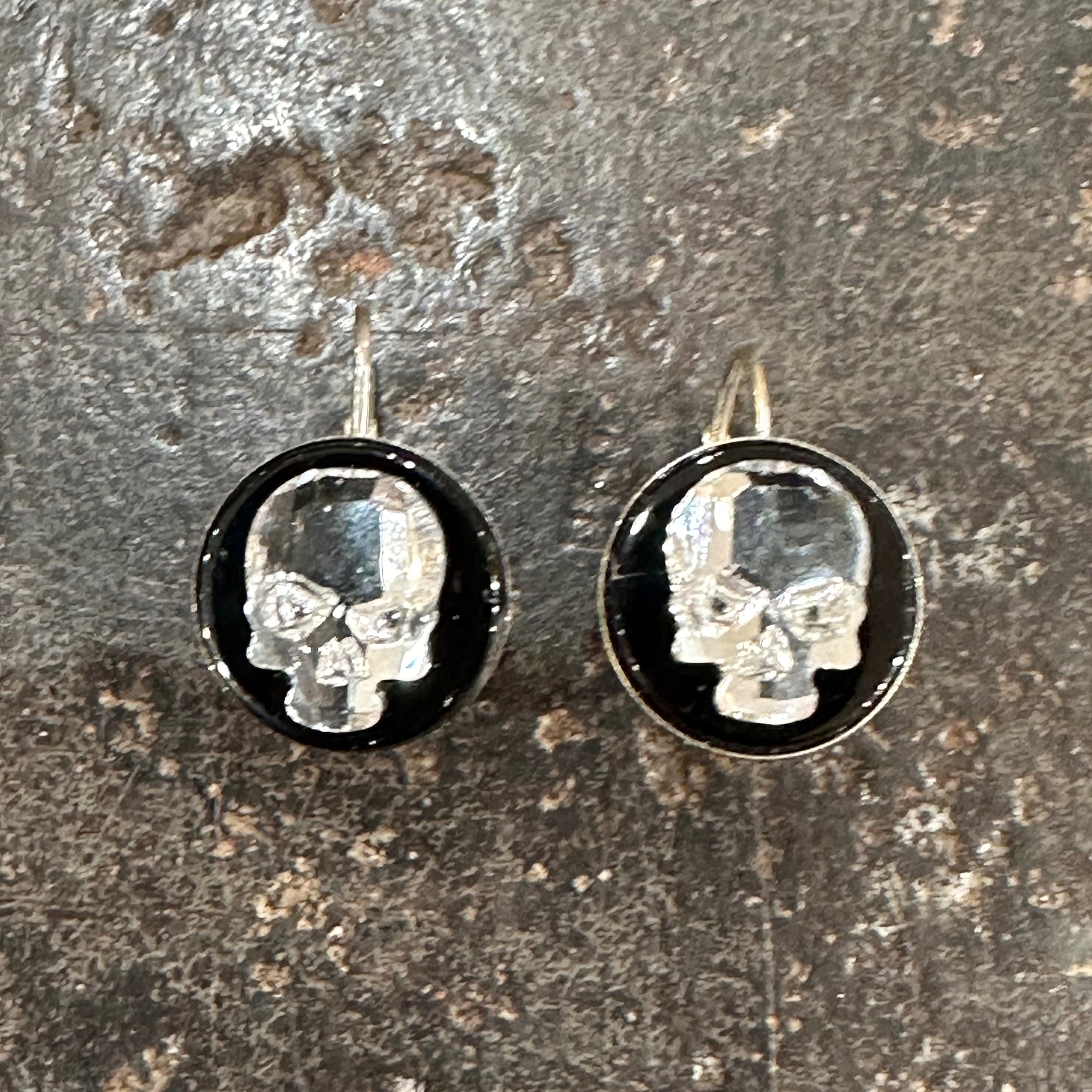 Crystal Skull Earrings