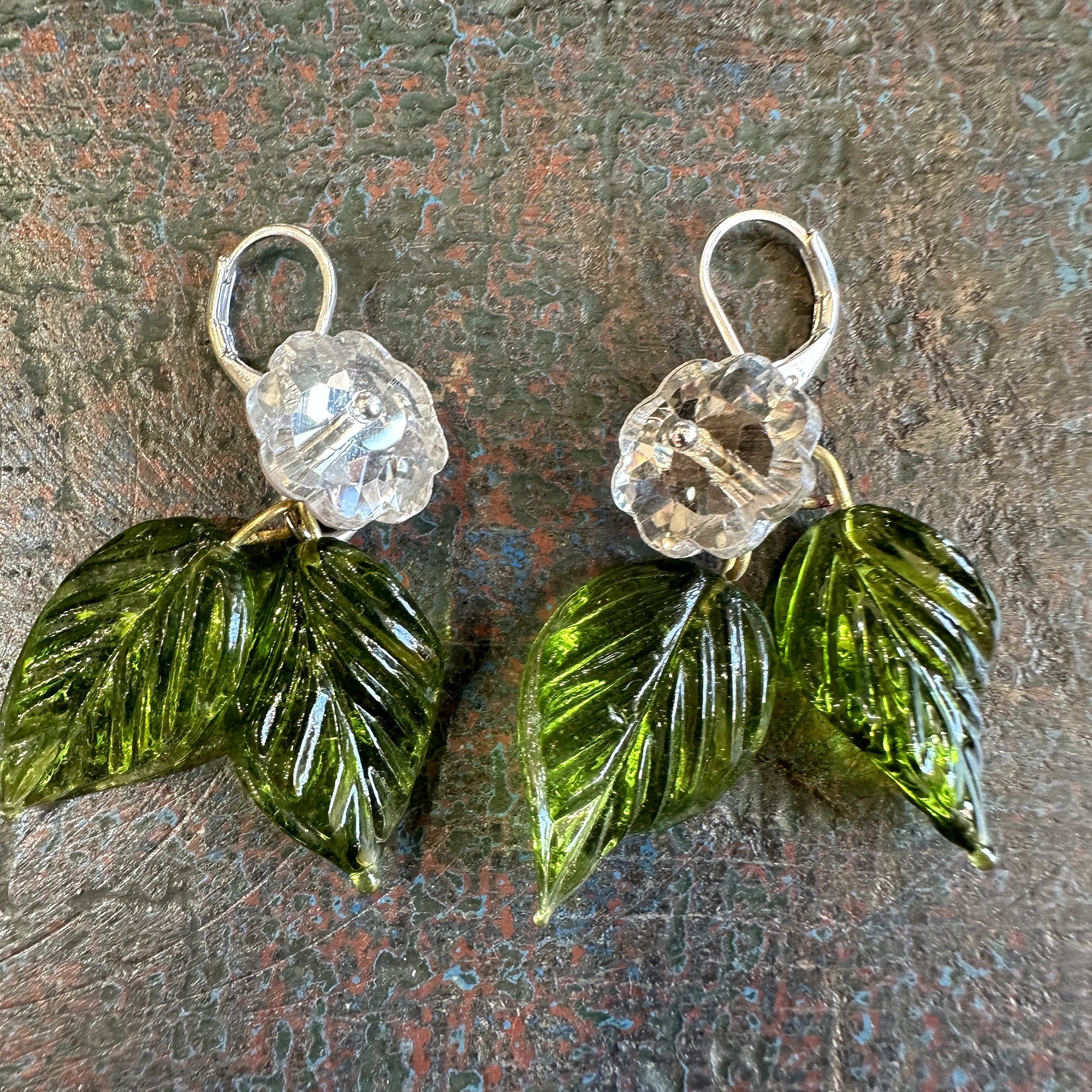 Mirrored Glass Earrings
