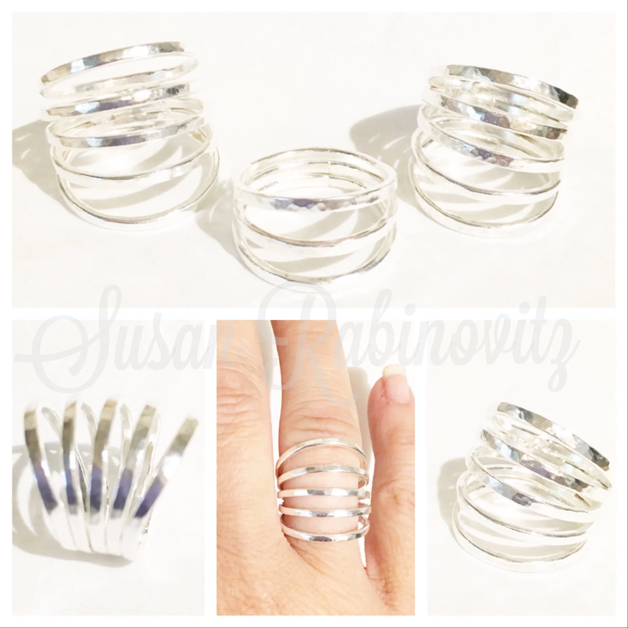 New sterling rings