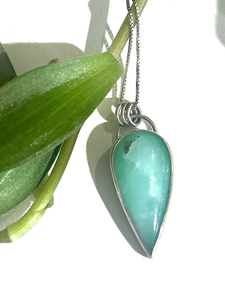 Sterling Silver Chrysoprase Pendants Sterling Silver Chrysoprase Pendants