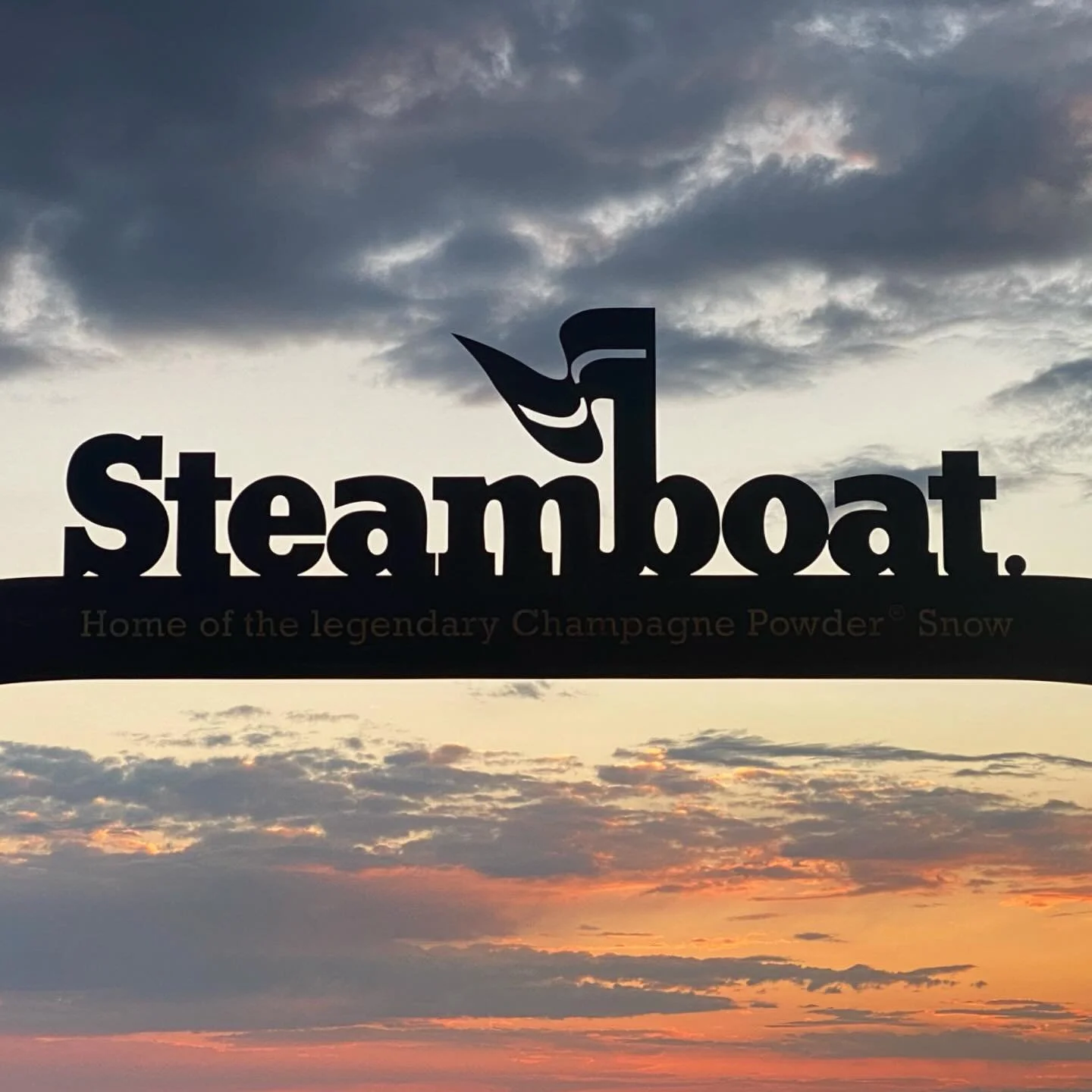 sunset on the hill #steamboatsprings #colorado