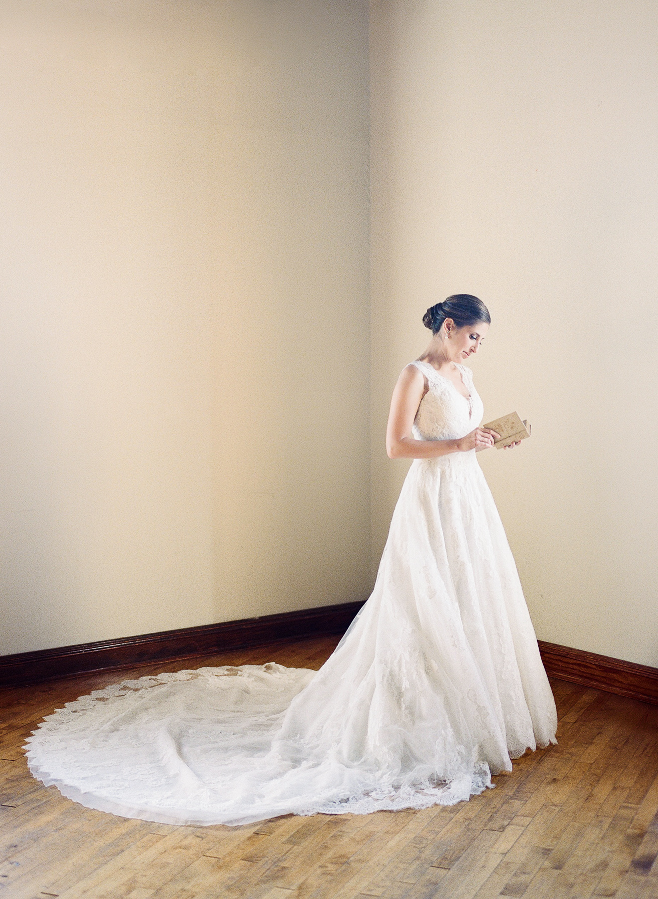 Bride Reading Prayer Book from Grandmother