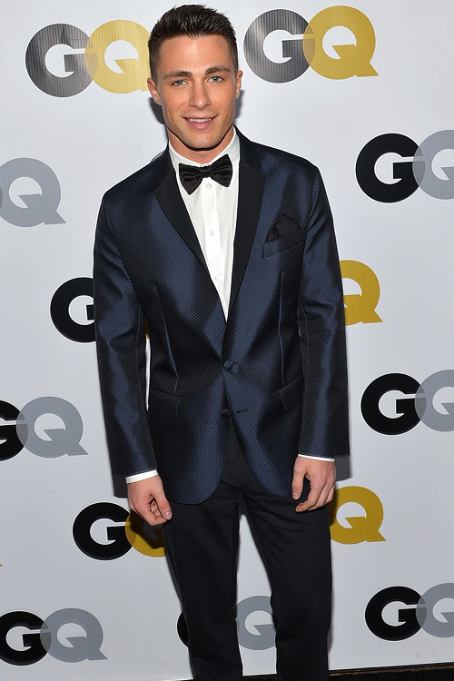 Candid of Colton at GQ's 2013 Man of the Year party.
