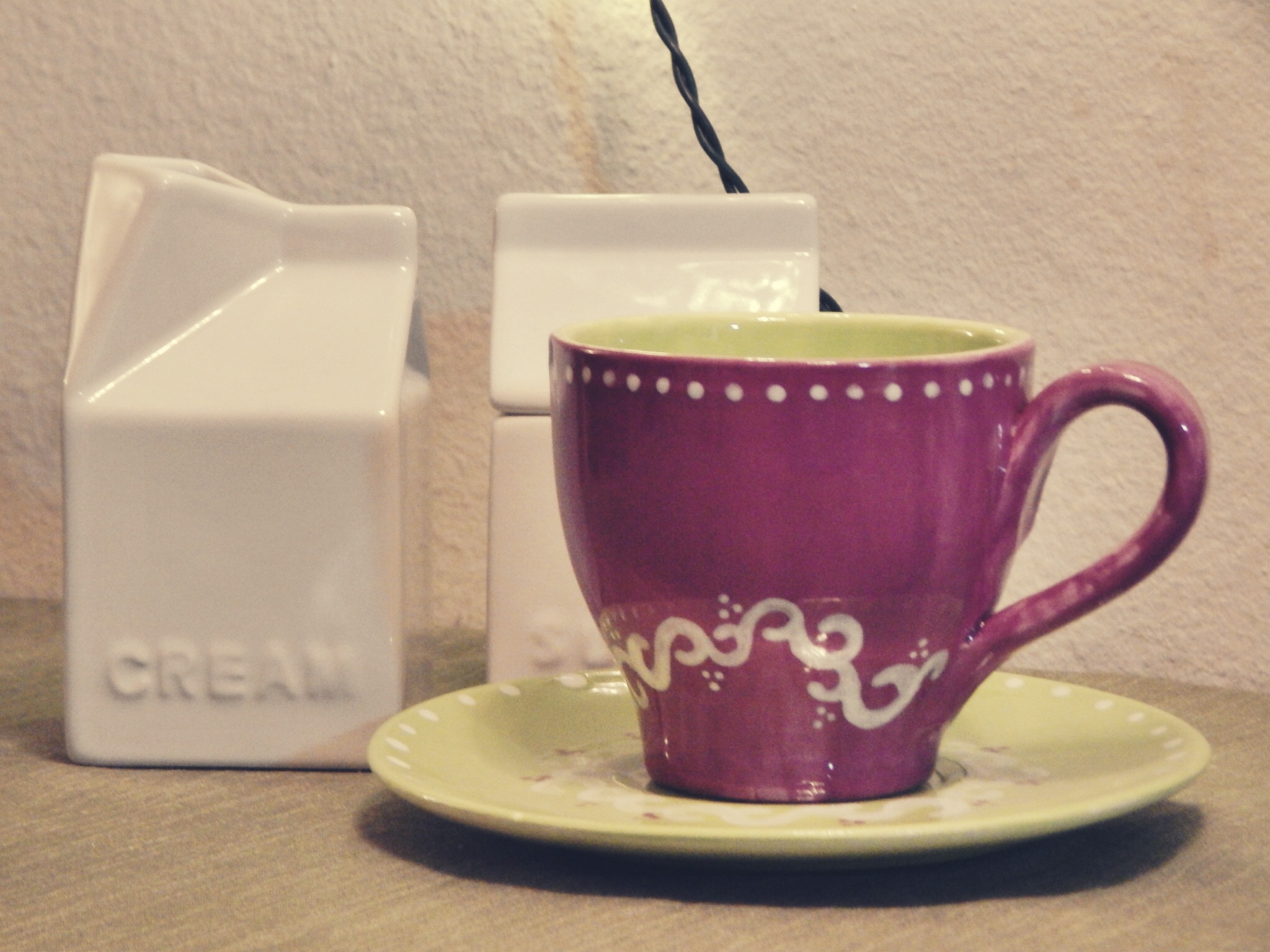 Morgan's teacup creation.