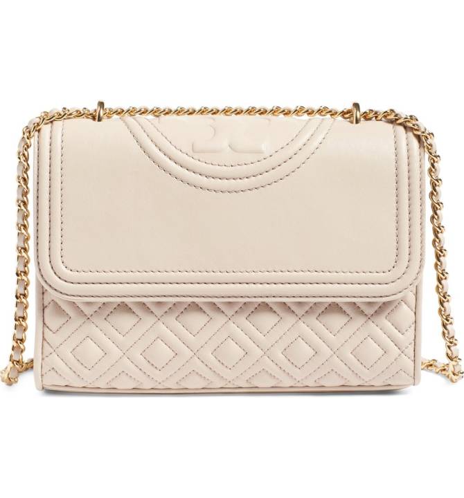 Tory Burch 'Small Fleming' Quilted Leather Shoulder Bag