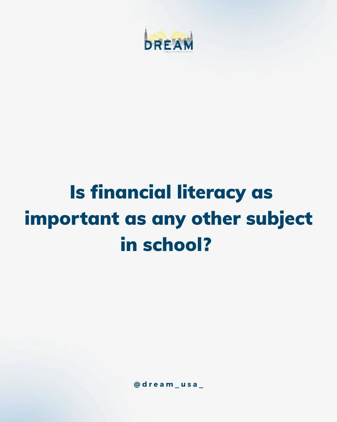 Is financial literacy as important as any other subject for your future? 💸

Absolutely. Learning money skills today isn&rsquo;t just about numbers it&rsquo;s about gaining the knowledge and confidence to make smart decisions, avoid costly mistakes, 