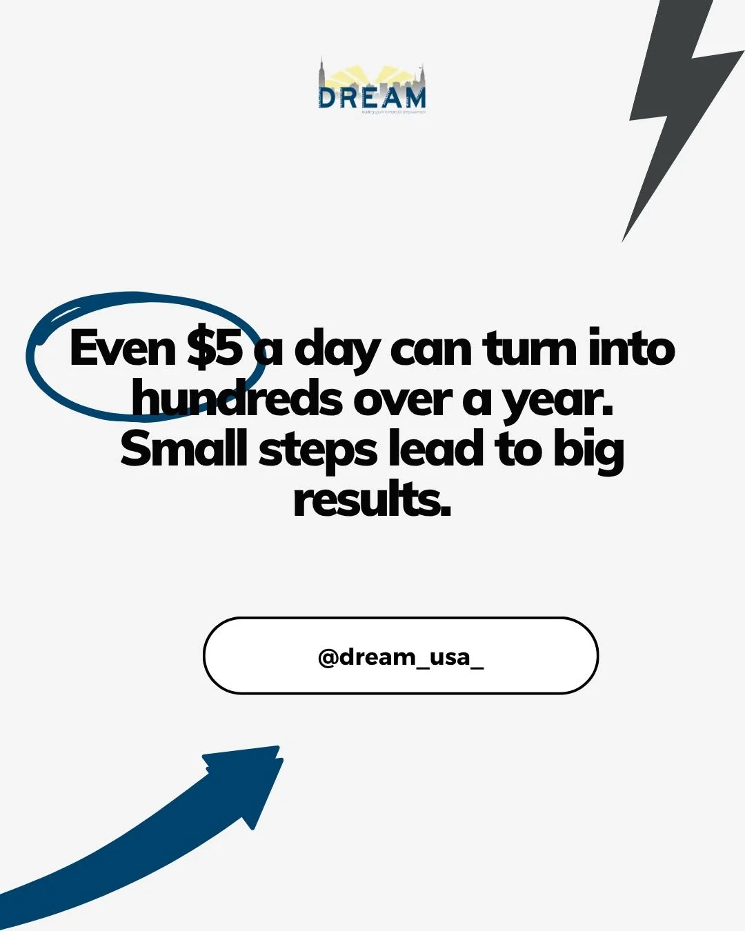 Even saving just $5 a day can turn into hundreds over a year 💸. 

Small, consistent steps build powerful habits that grow your money over time. 

Start today, stay disciplined, and watch how tiny actions lead to big results for your financial future