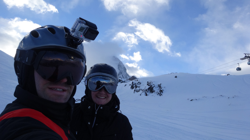 My brother and his GoPro camera, which looks ridiculous but he did buy me lunch. Sacrifices. 