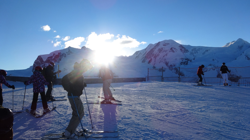 One of the peaks has a train that takes you all the way up to the top and an observatory. The mountain was designed with both winter and summer guests in mind, so almost every peak is accessible without skis as well. 
