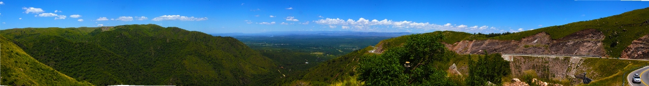 First view of the valley. Off in the distance you can see Carlos Paz and Lago San Roque