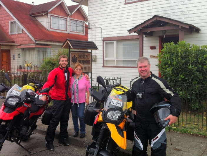 The first of many adopted Chilean aunts. Silvia had lots to tell me about the road ahead since she is originally from Coyhaique. 