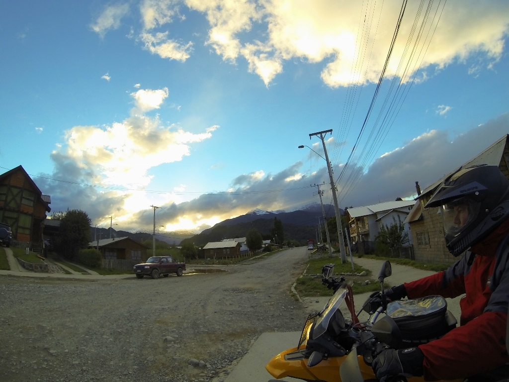 Futaleufú, Chile. The American's eyes say "I need a hot shower and a warm bed"