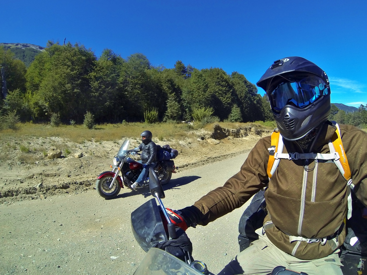 Diego cruising like a boss on this Yamaha V-Star