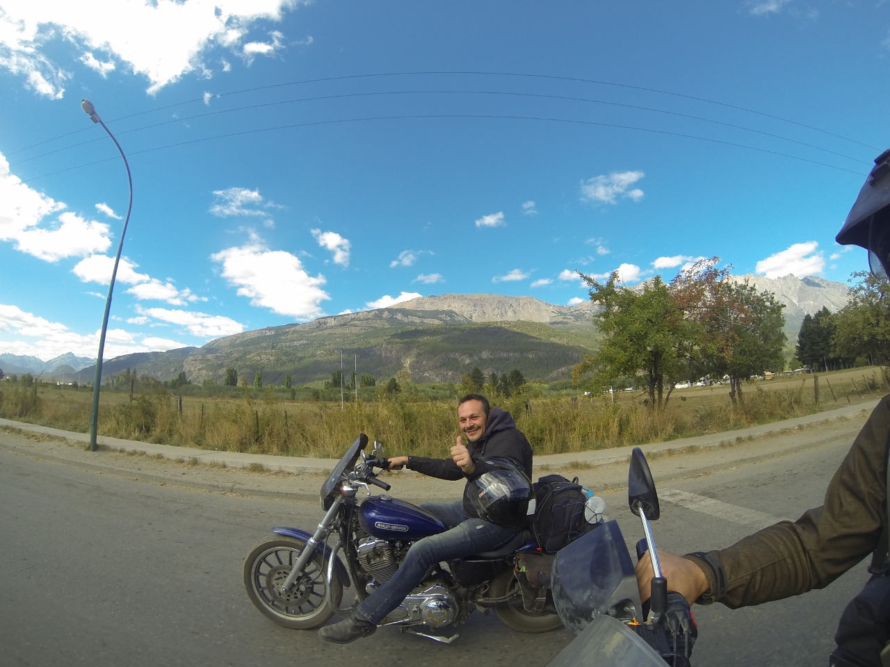 Marco and his imported Harley