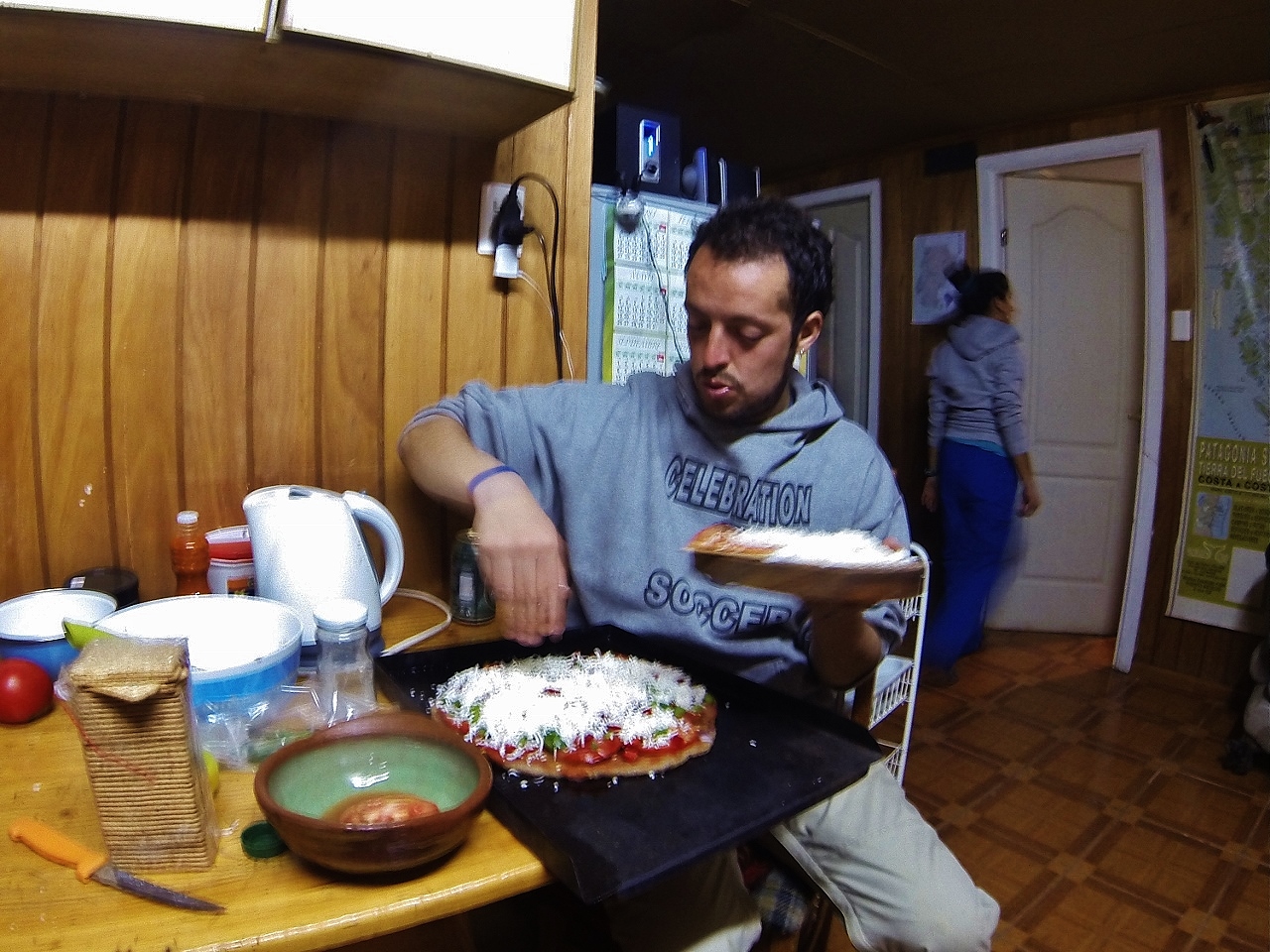 Christóbal's "parcho" (patch), as he humbly calls it, is whipping up one amazing meal
