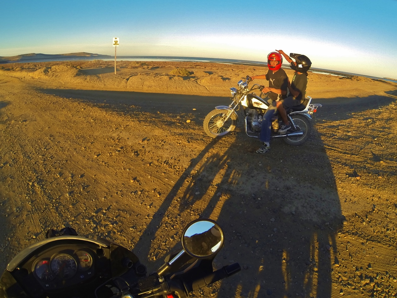 Matias, Sebastián, and the mighty Motomel 150