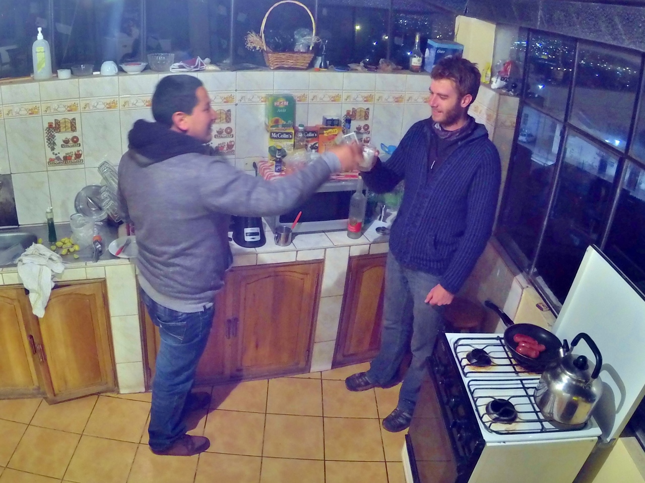 Nacho happens to make world's best Pisco Sour, which is never a bad thing
