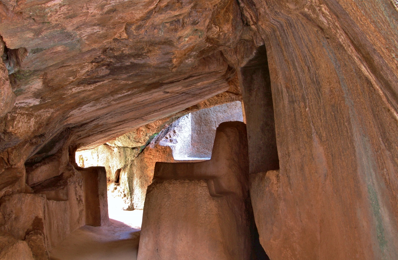  The Inca carved altars into this natural cave for sacrifices and mummification ceremonies 