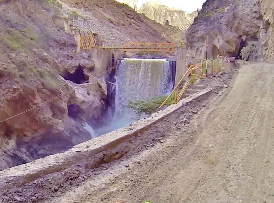 One of two hydroelectric dams in the canyon
