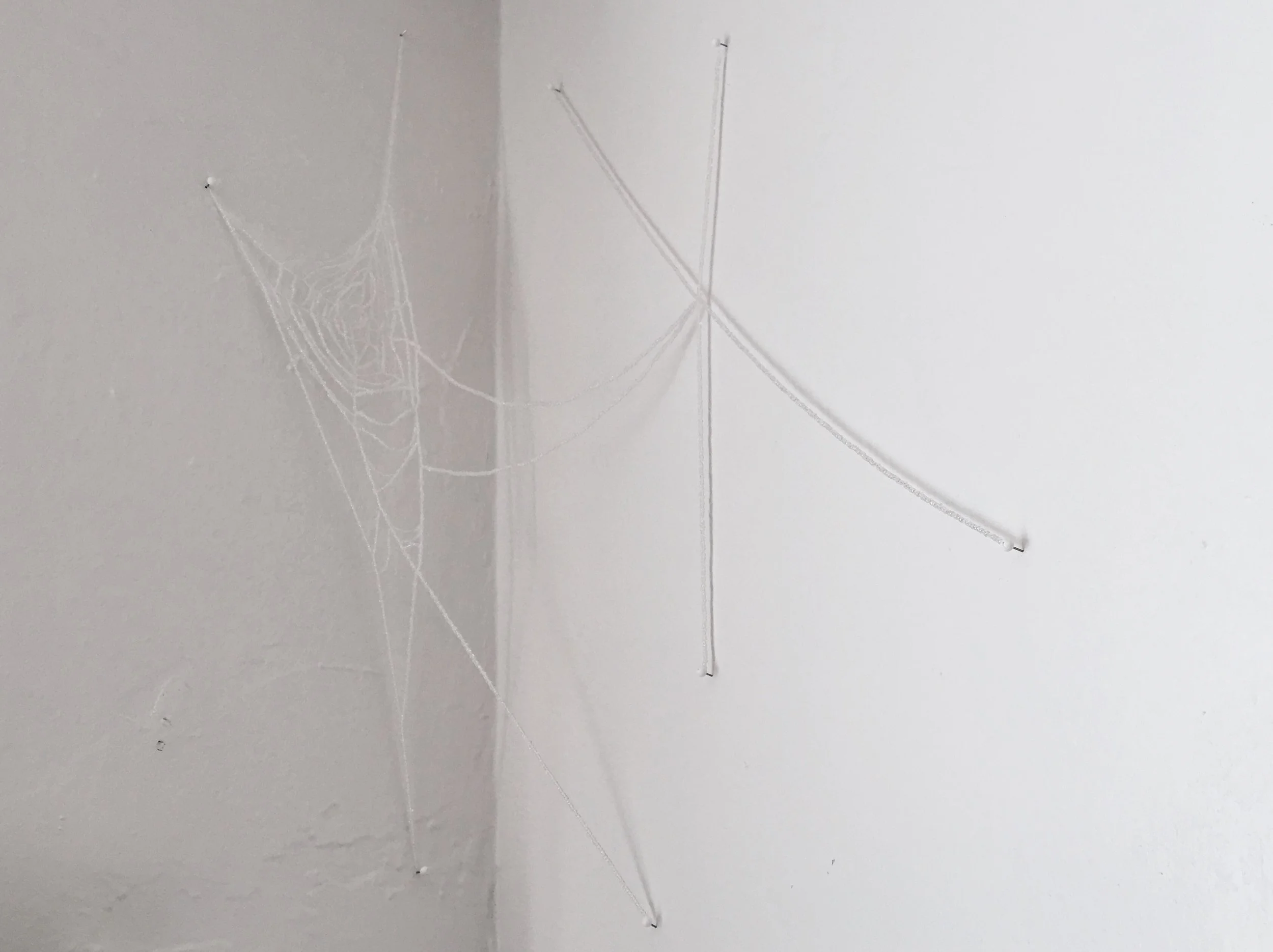Light cast in a corner