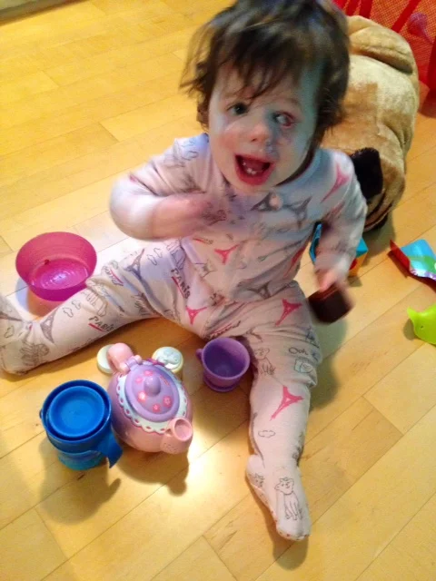 Early morning tea party!