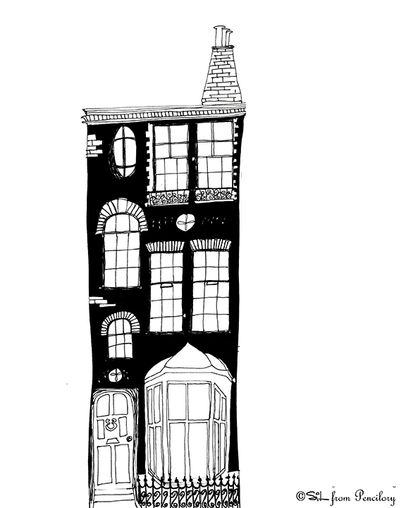 London B&W house (London Houses series)