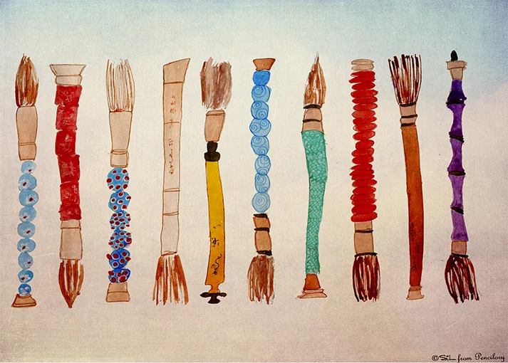 Chinese brushes