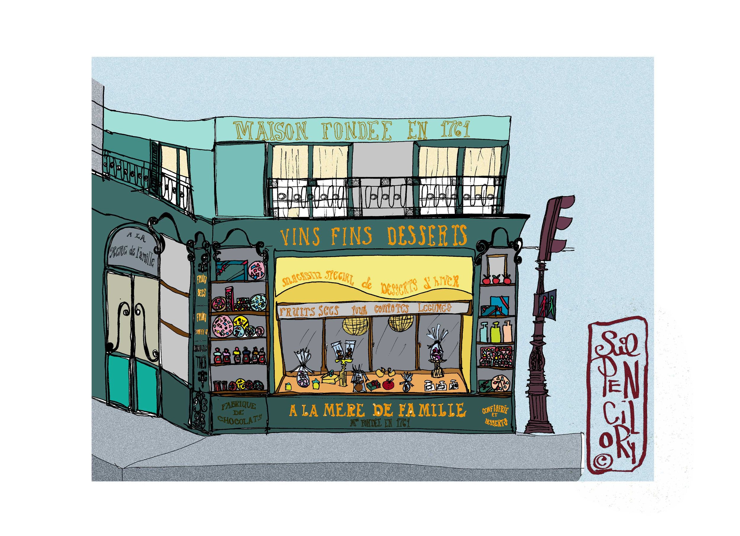 A la mère de famille, a shop in Paris